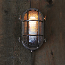 Mullan Lighting MLWL326ANTSLV - Ruben Small Oval Bulkhead | Antique Silver